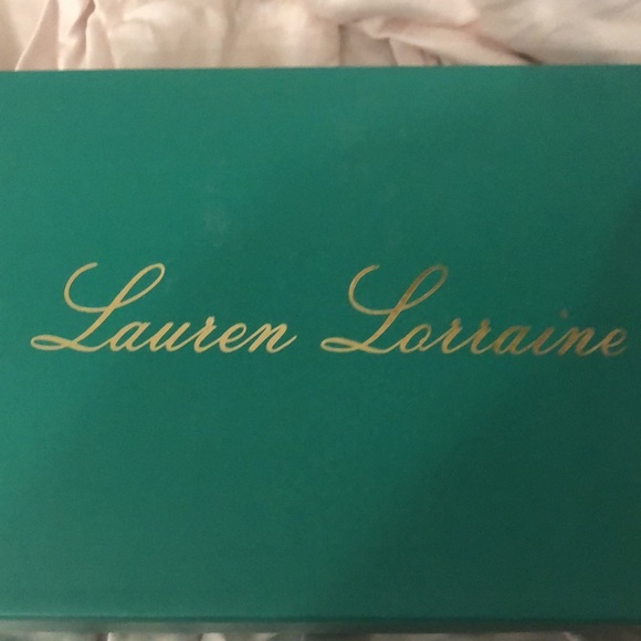 BNIB Lauren Lorraine Sparkly Black Heels Sz 9 & 1/2 - Picture 7 of 7